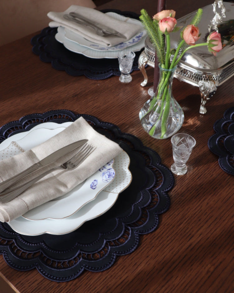 Lacivert Siena Deri Amerikan Servis (2'li)